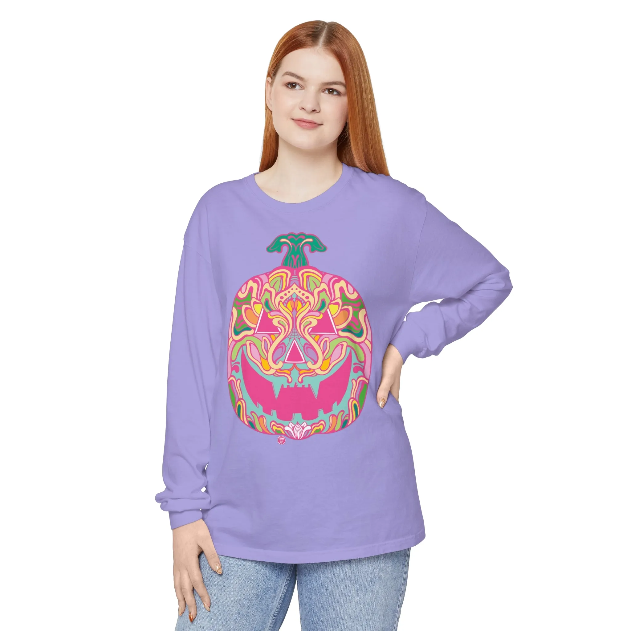 Pumpkinhead (CANDY) by Chaya Av Unisex Long Sleeve T-Shirt (16 Colors Available)