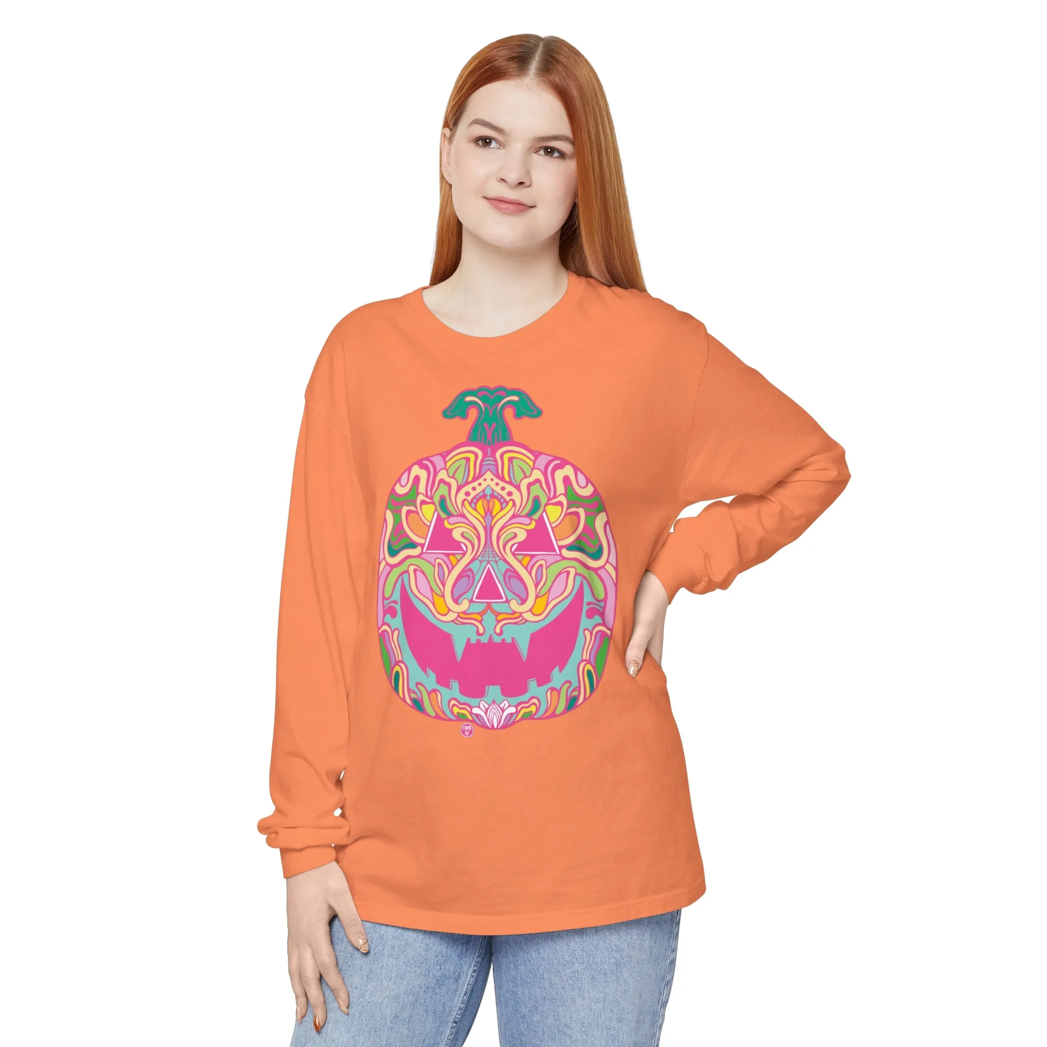Pumpkinhead (CANDY) by Chaya Av Unisex Long Sleeve T-Shirt (16 Colors Available)