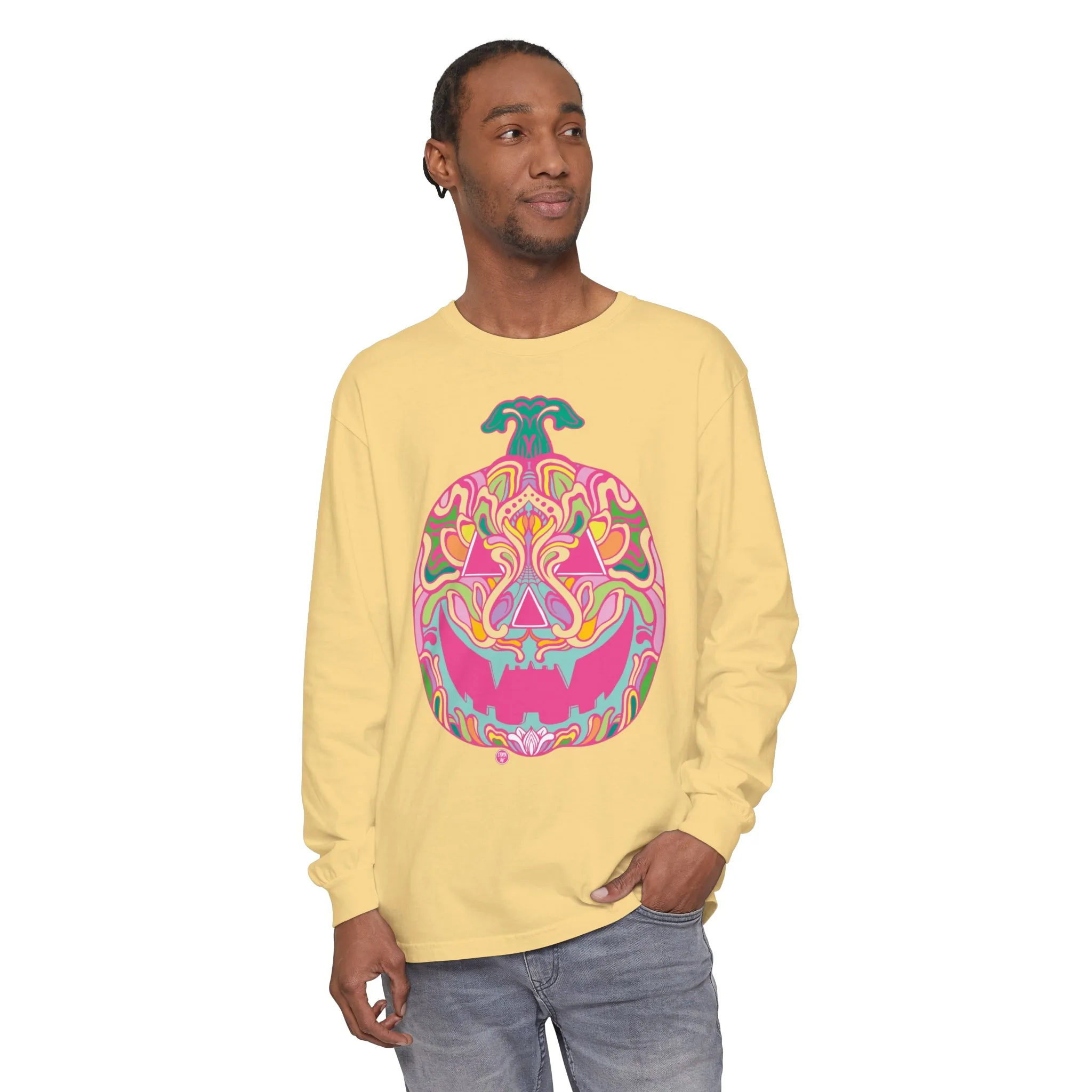 Pumpkinhead (CANDY) by Chaya Av Unisex Long Sleeve T-Shirt (16 Colors Available)