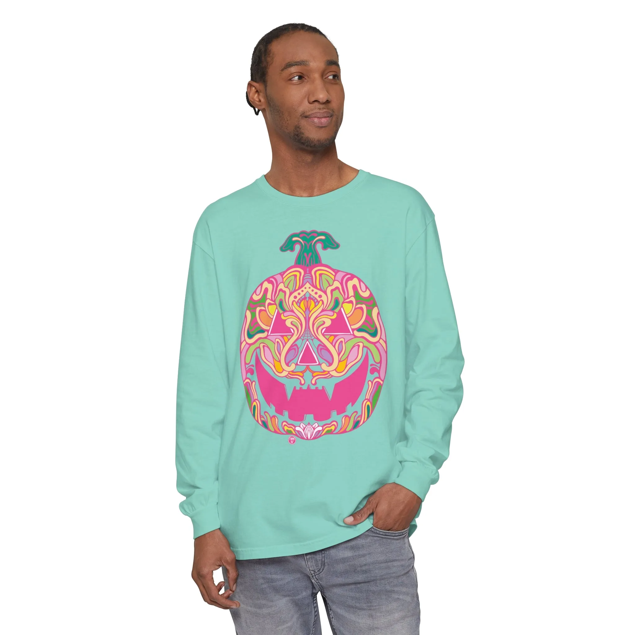 Pumpkinhead (CANDY) by Chaya Av Unisex Long Sleeve T-Shirt (16 Colors Available)