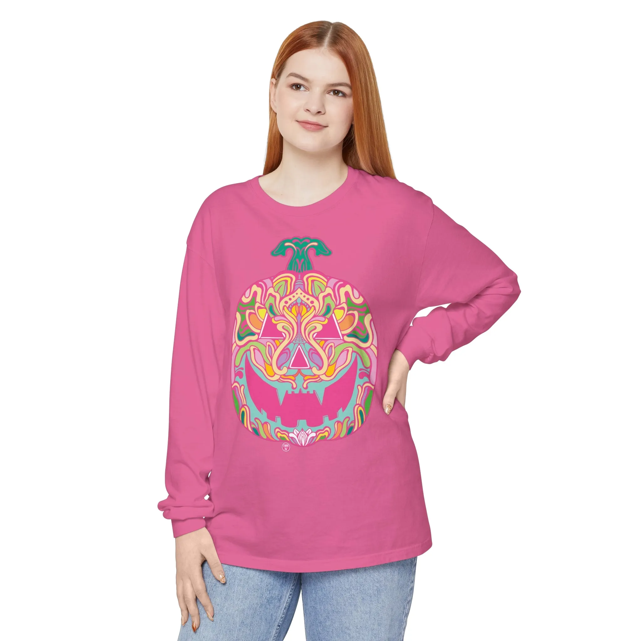Pumpkinhead (CANDY) by Chaya Av Unisex Long Sleeve T-Shirt (16 Colors Available)