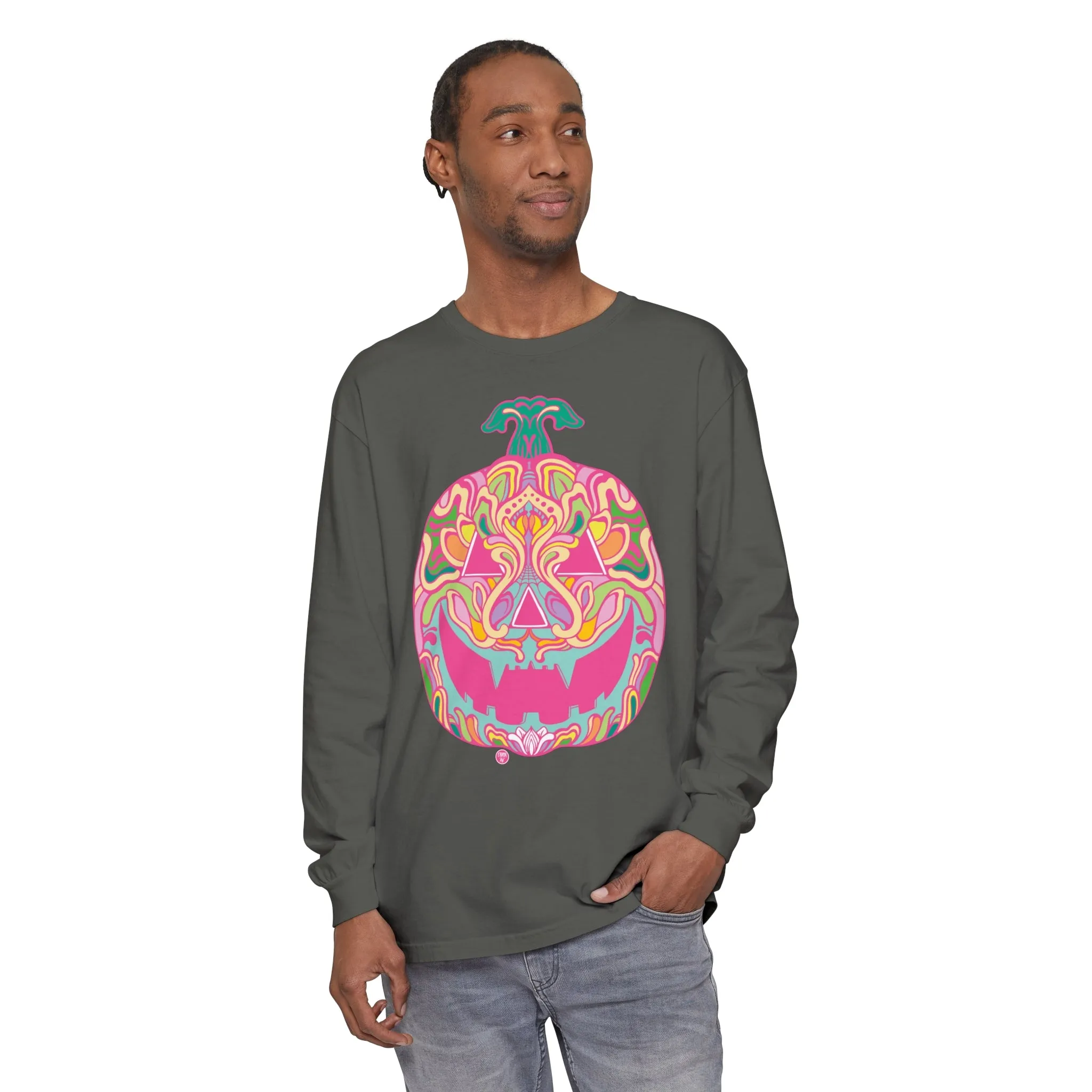 Pumpkinhead (CANDY) by Chaya Av Unisex Long Sleeve T-Shirt (16 Colors Available)