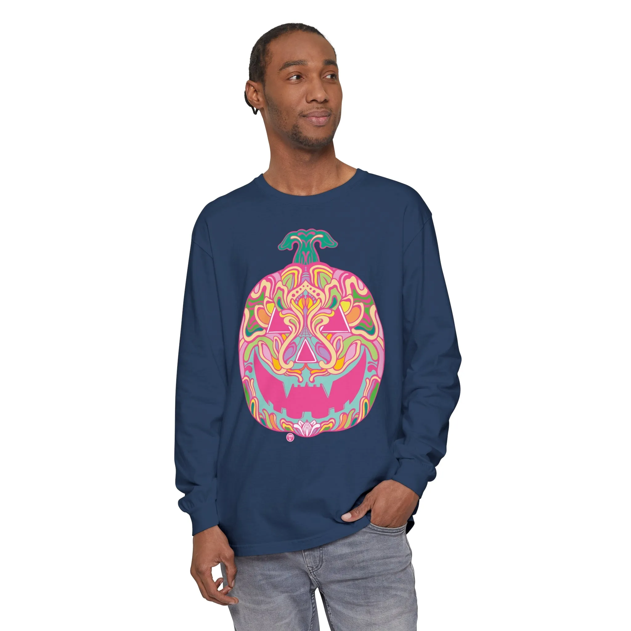 Pumpkinhead (CANDY) by Chaya Av Unisex Long Sleeve T-Shirt (16 Colors Available)