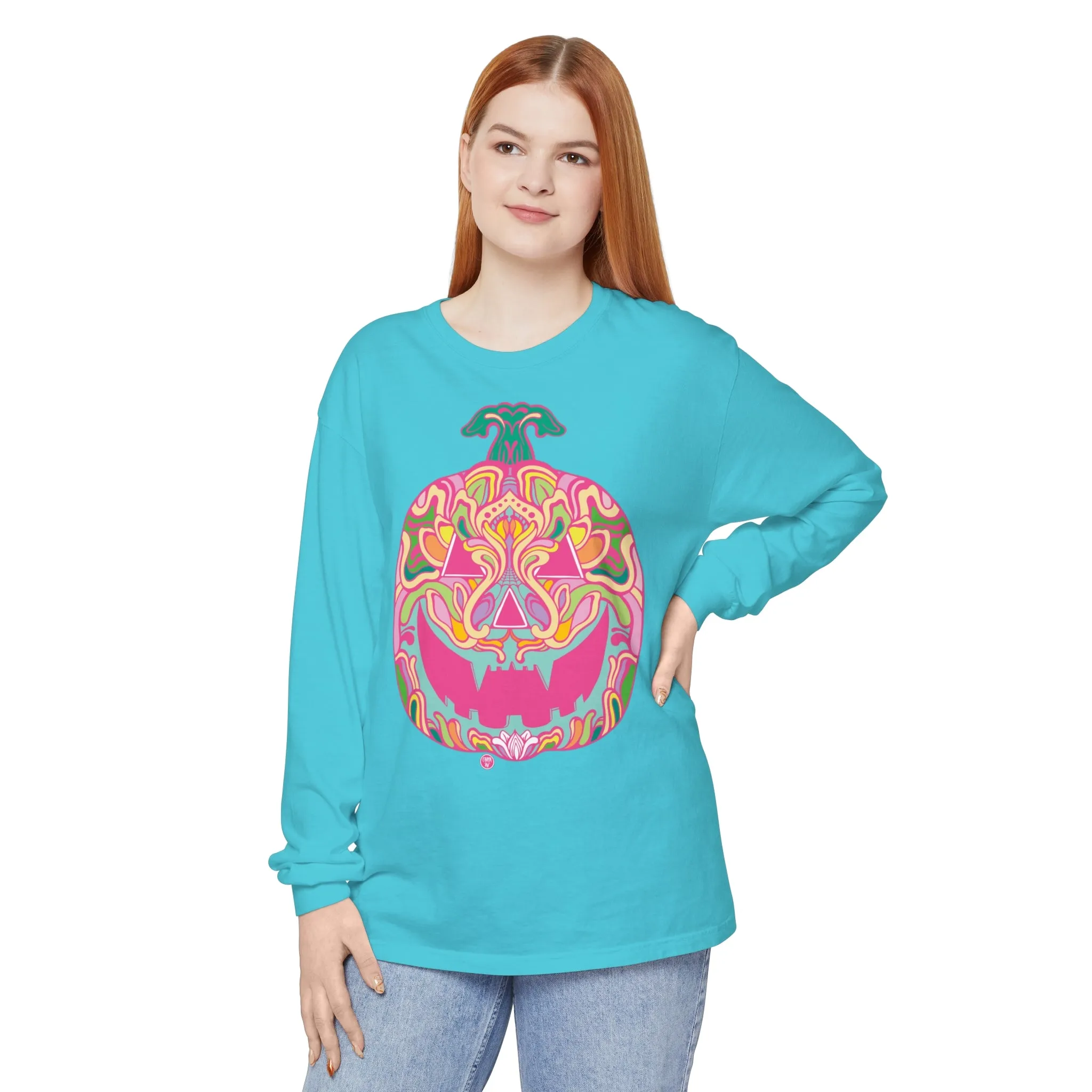 Pumpkinhead (CANDY) by Chaya Av Unisex Long Sleeve T-Shirt (16 Colors Available)
