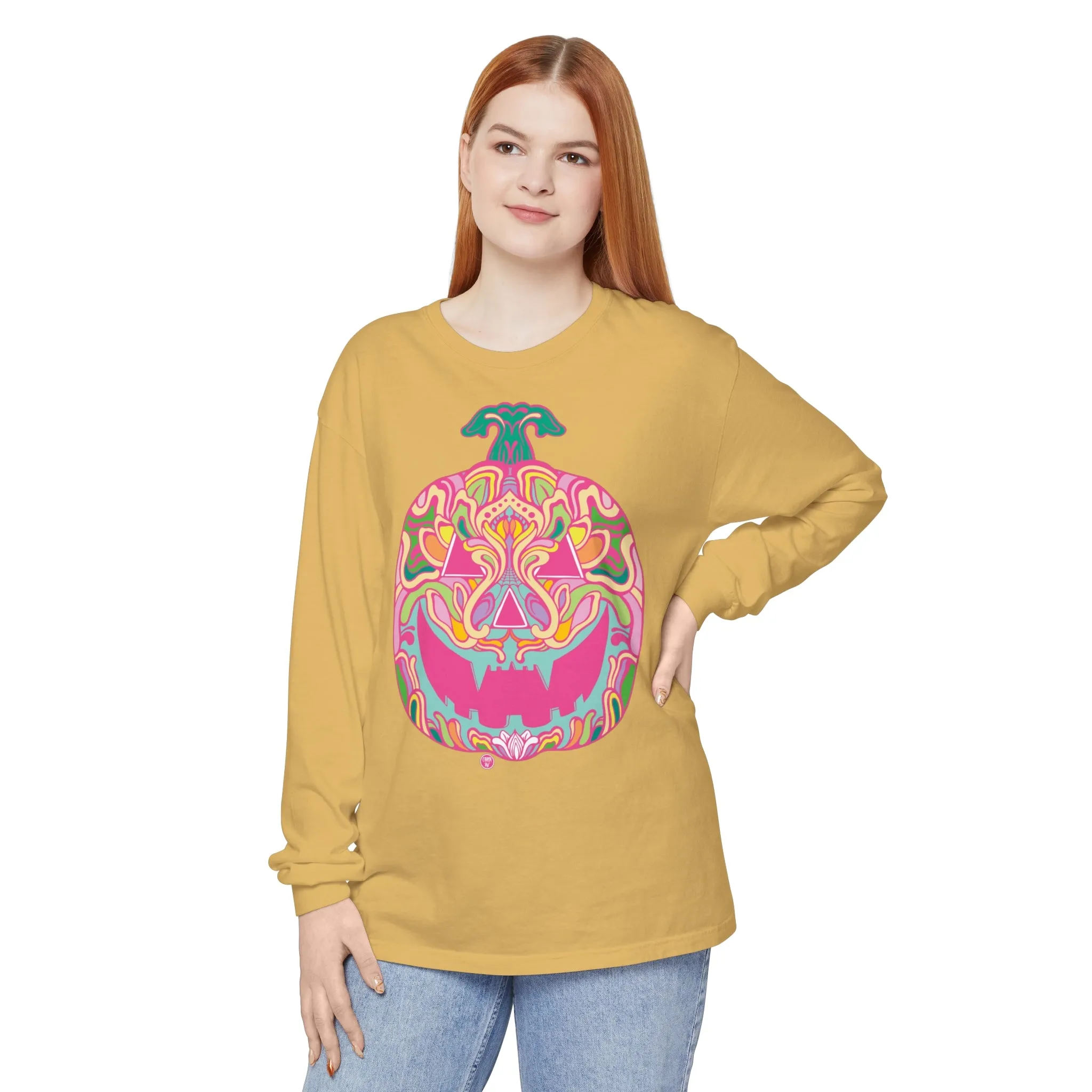 Pumpkinhead (CANDY) by Chaya Av Unisex Long Sleeve T-Shirt (16 Colors Available)