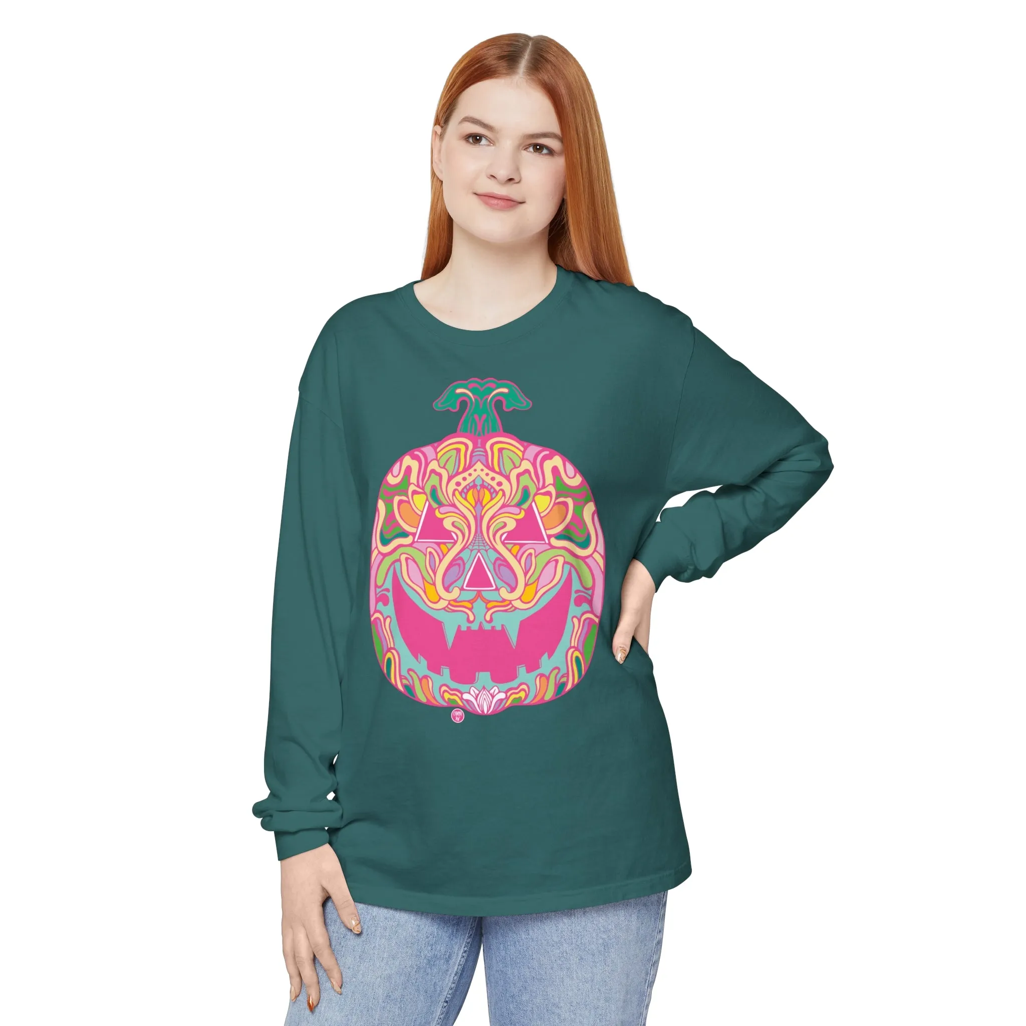 Pumpkinhead (CANDY) by Chaya Av Unisex Long Sleeve T-Shirt (16 Colors Available)