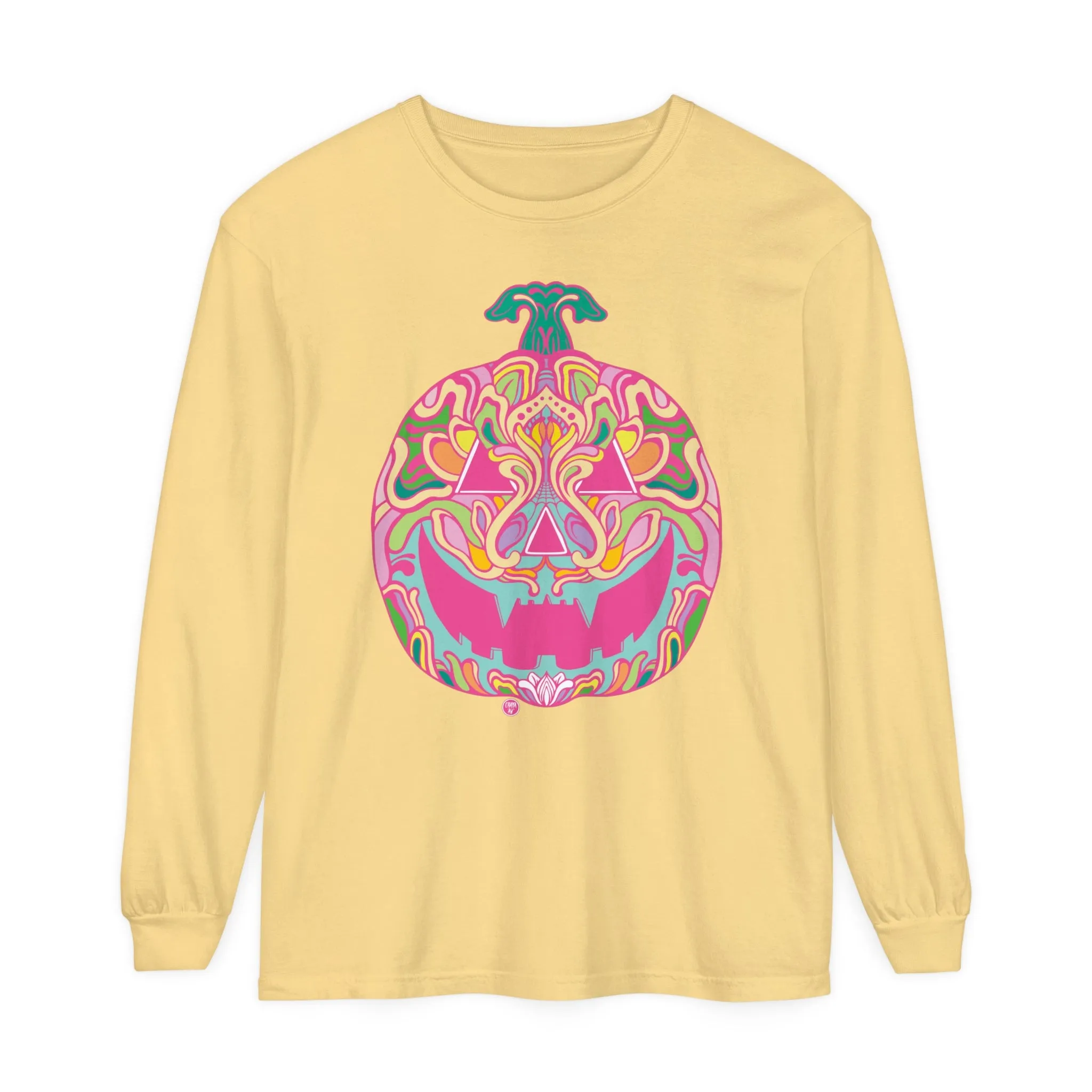 Pumpkinhead (CANDY) by Chaya Av Unisex Long Sleeve T-Shirt (16 Colors Available)