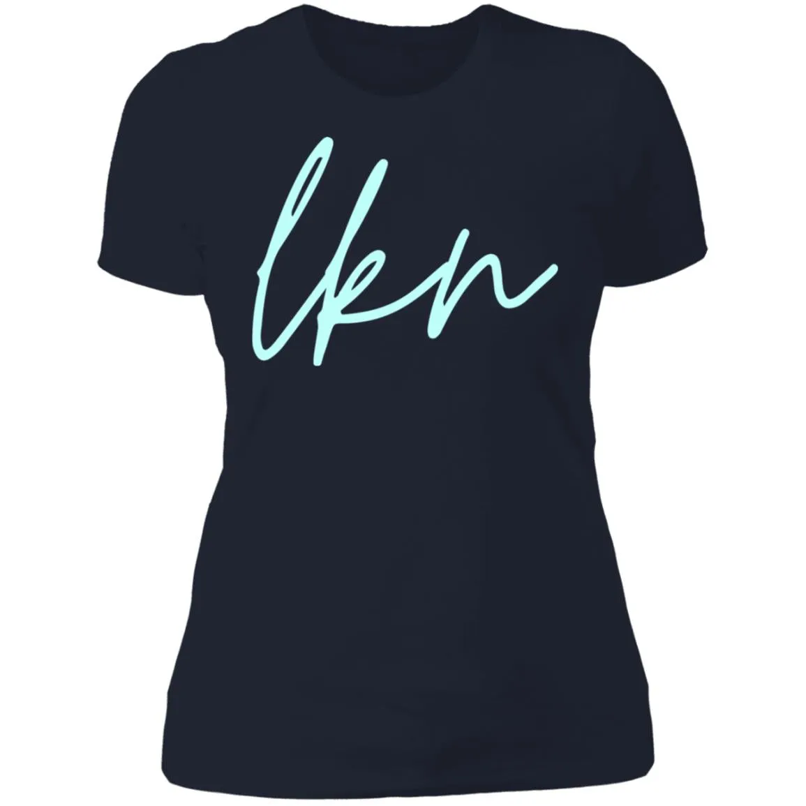 "LKN- AQUA" Ladies' Boyfriend T-Shirt