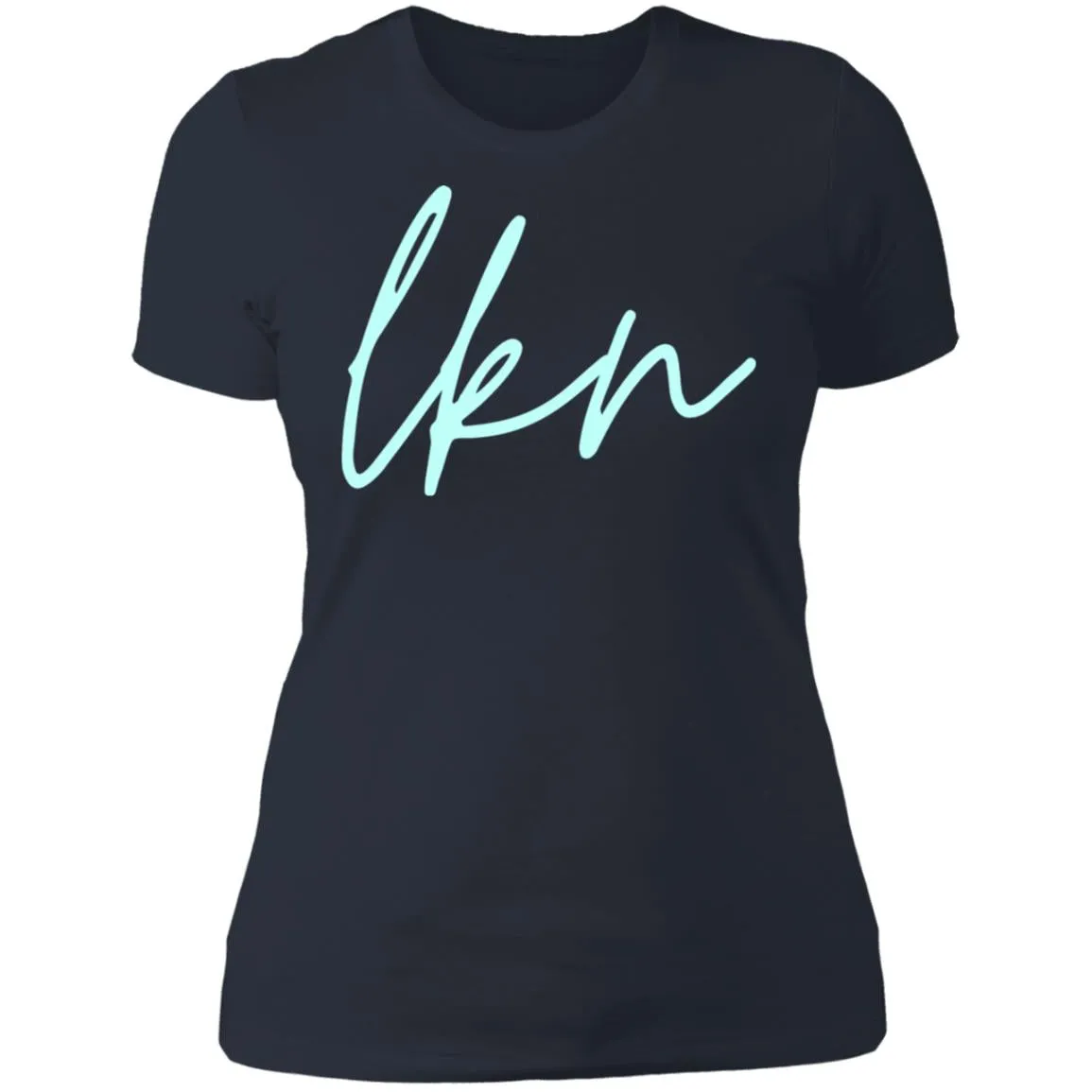 "LKN- AQUA" Ladies' Boyfriend T-Shirt