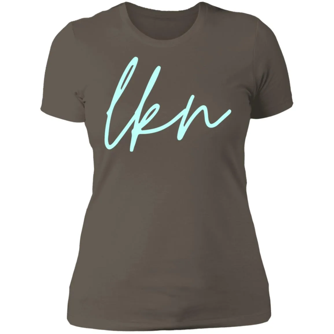 "LKN- AQUA" Ladies' Boyfriend T-Shirt