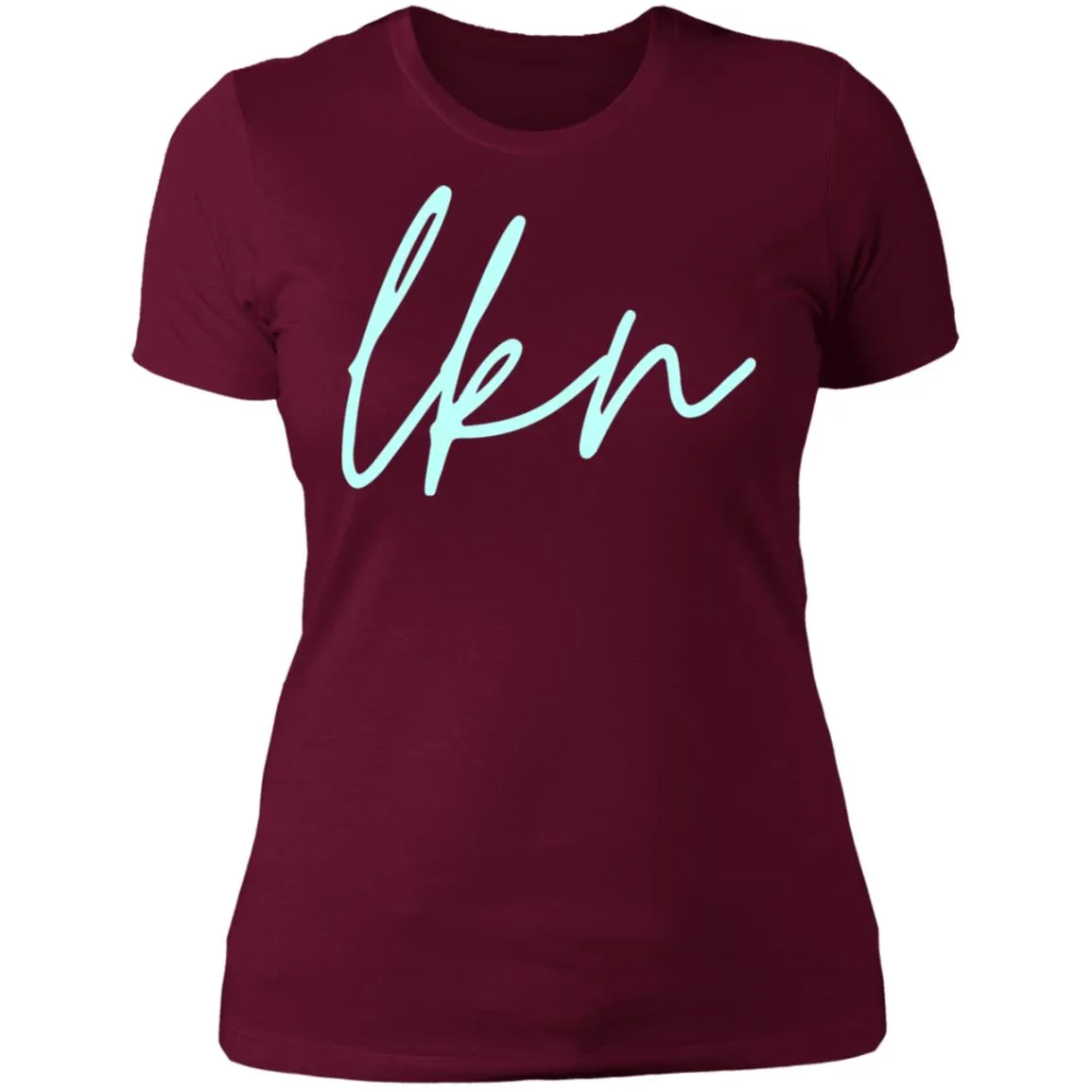 "LKN- AQUA" Ladies' Boyfriend T-Shirt