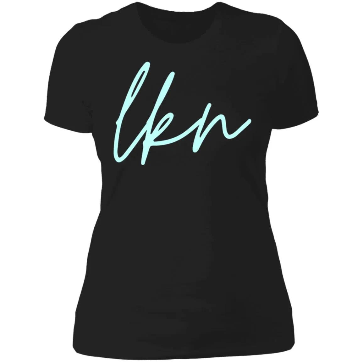 "LKN- AQUA" Ladies' Boyfriend T-Shirt
