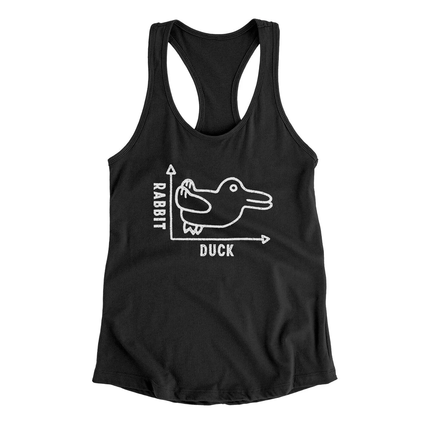 Rabbit Duck Graph Women's Racerback Tank