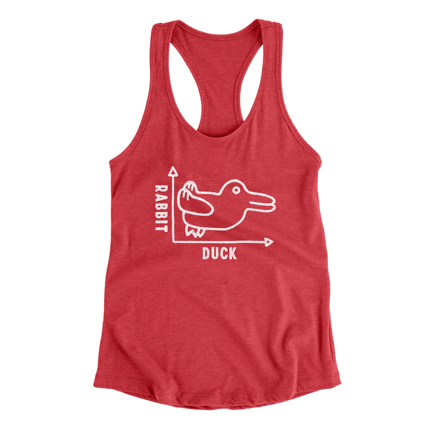 Rabbit Duck Graph Women's Racerback Tank
