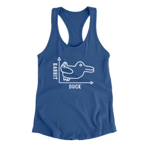 Rabbit Duck Graph Women's Racerback Tank