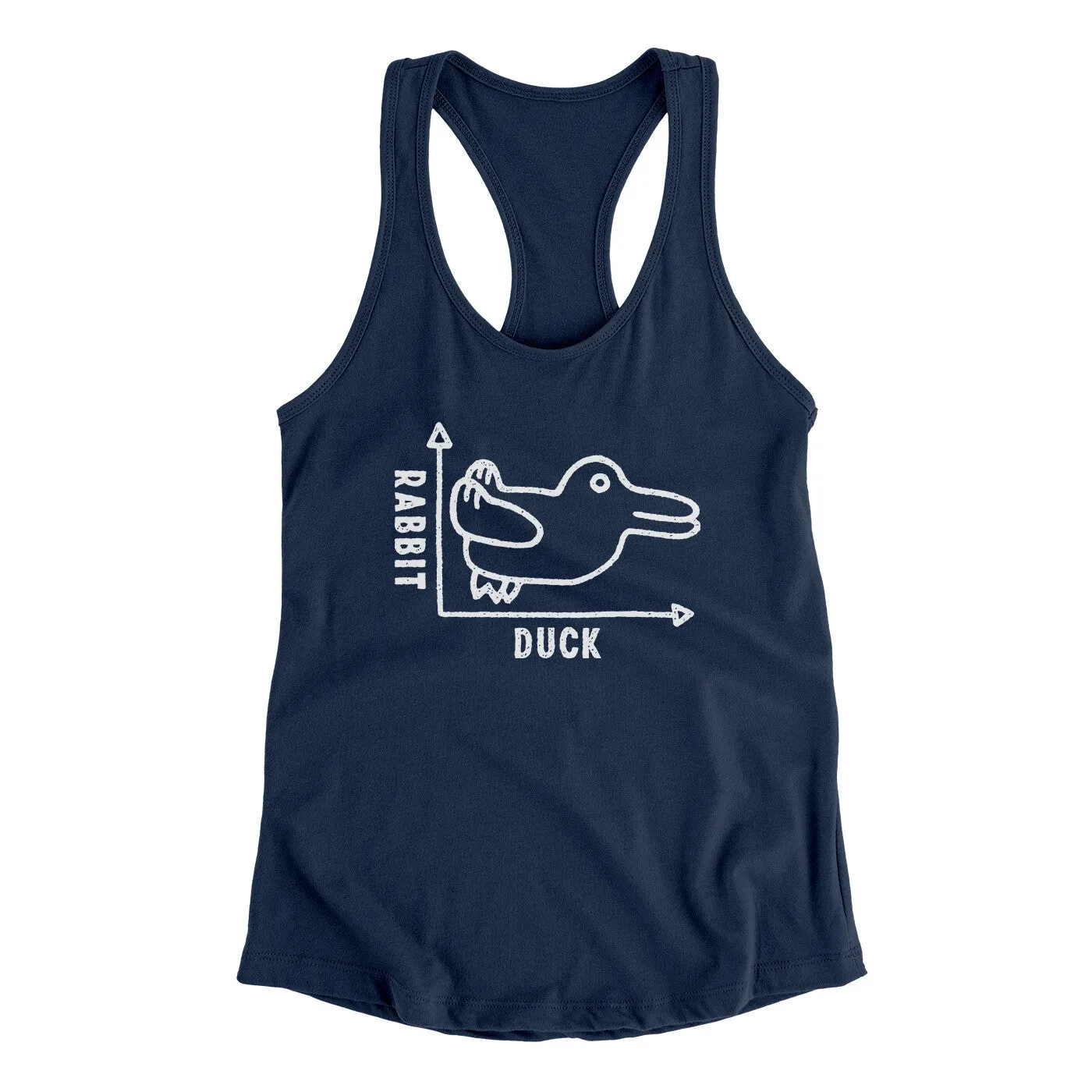 Rabbit Duck Graph Women's Racerback Tank