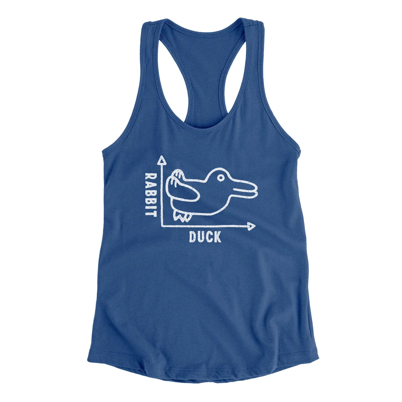 Rabbit Duck Graph Women's Racerback Tank