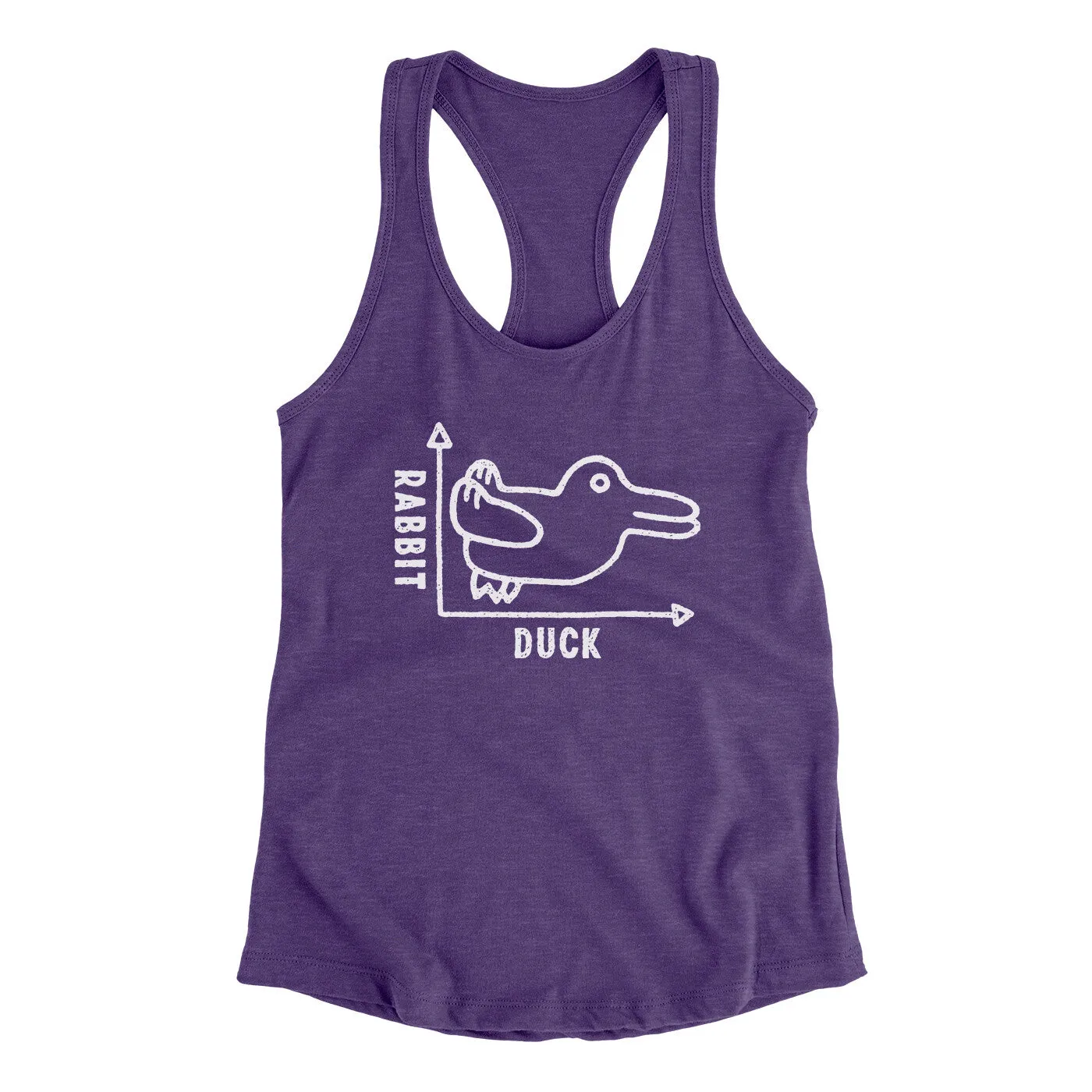 Rabbit Duck Graph Women's Racerback Tank