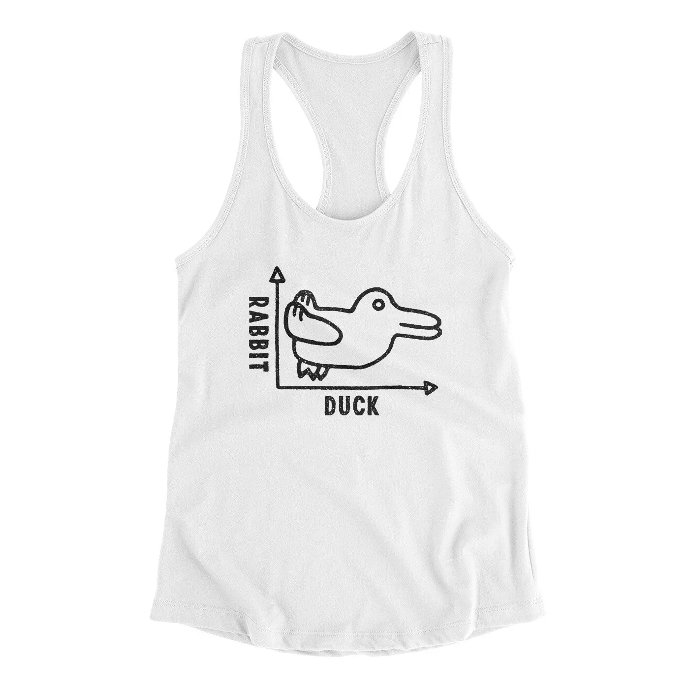 Rabbit Duck Graph Women's Racerback Tank