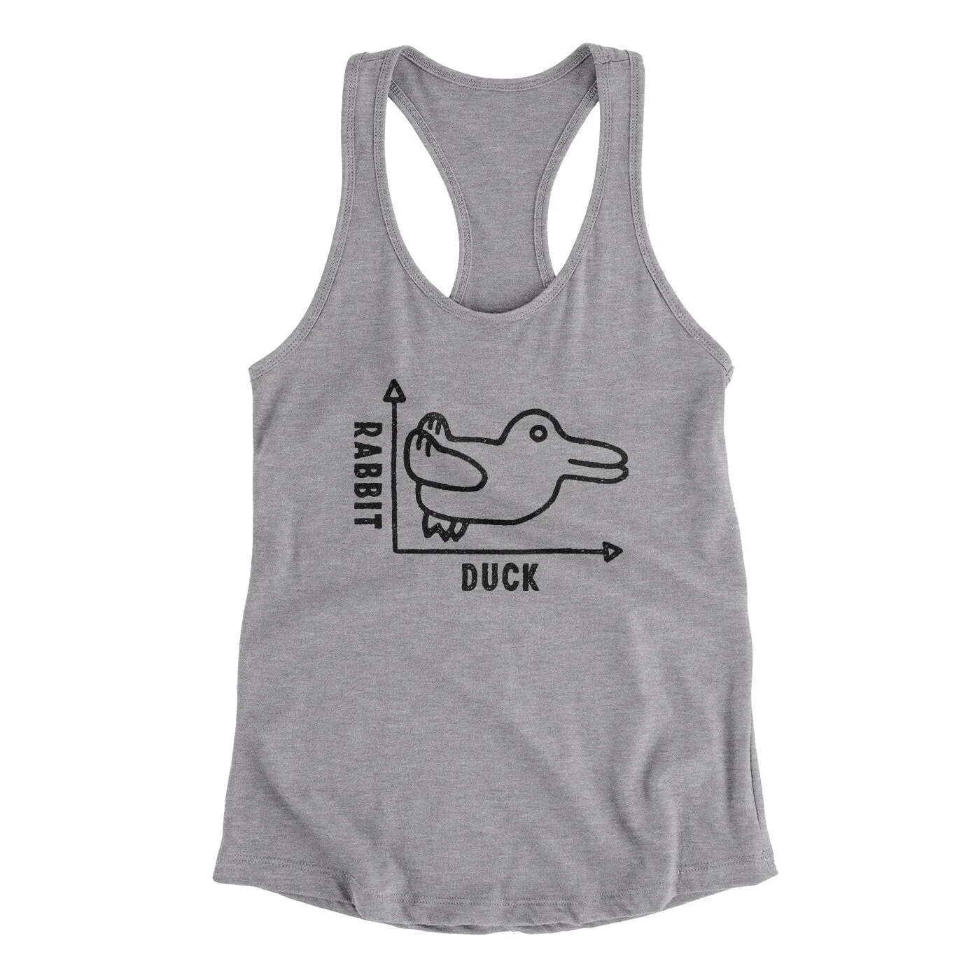 Rabbit Duck Graph Women's Racerback Tank