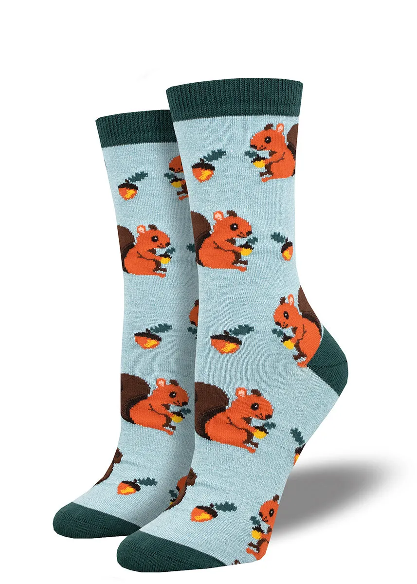 Red Squirrel Women's Bamboo Socks