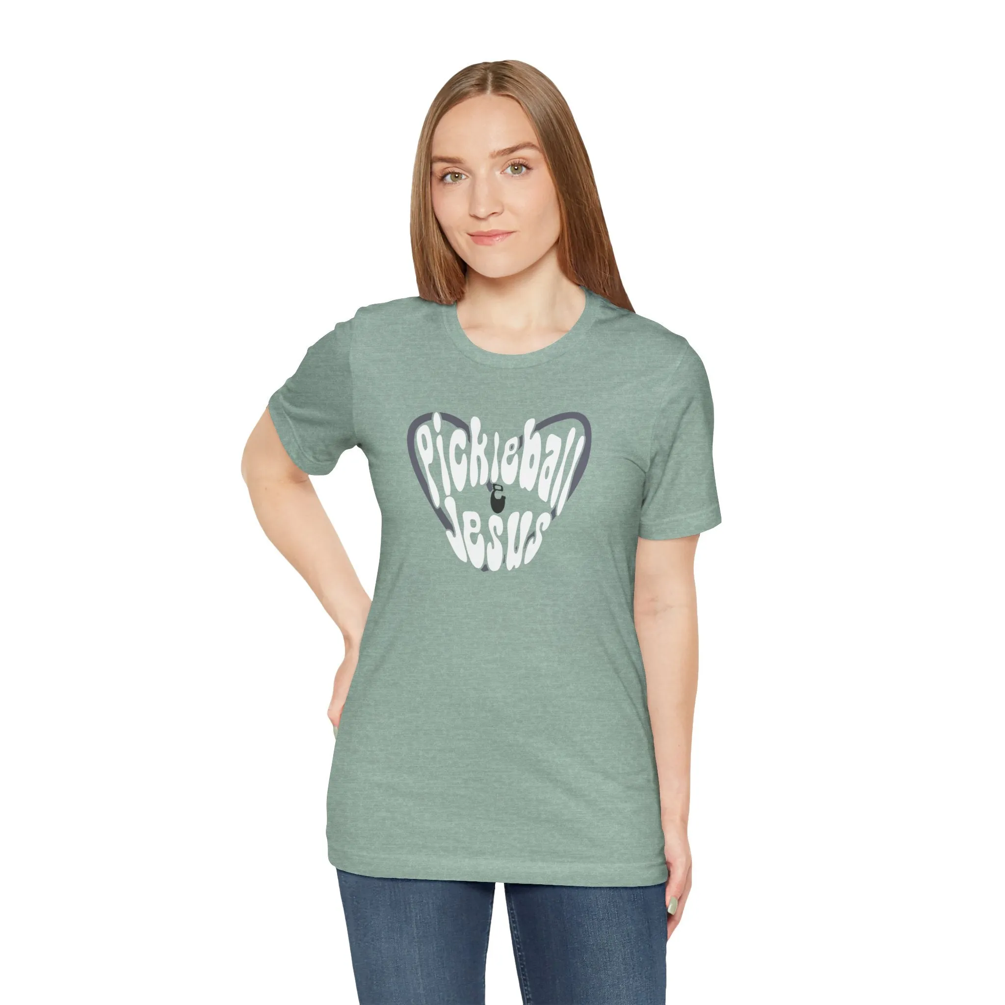 Retro Style Pickleball and Jesus Tee