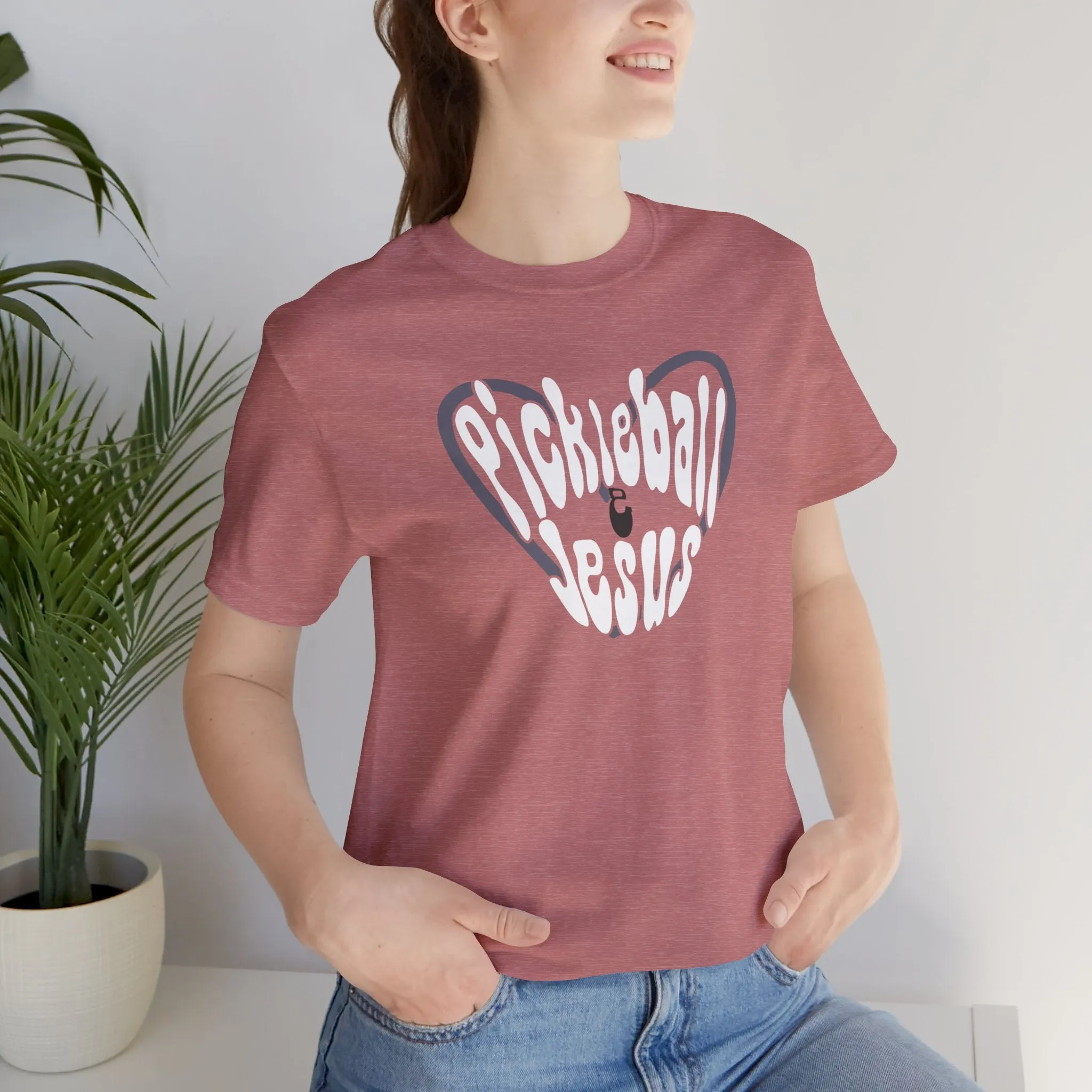 Retro Style Pickleball and Jesus Tee