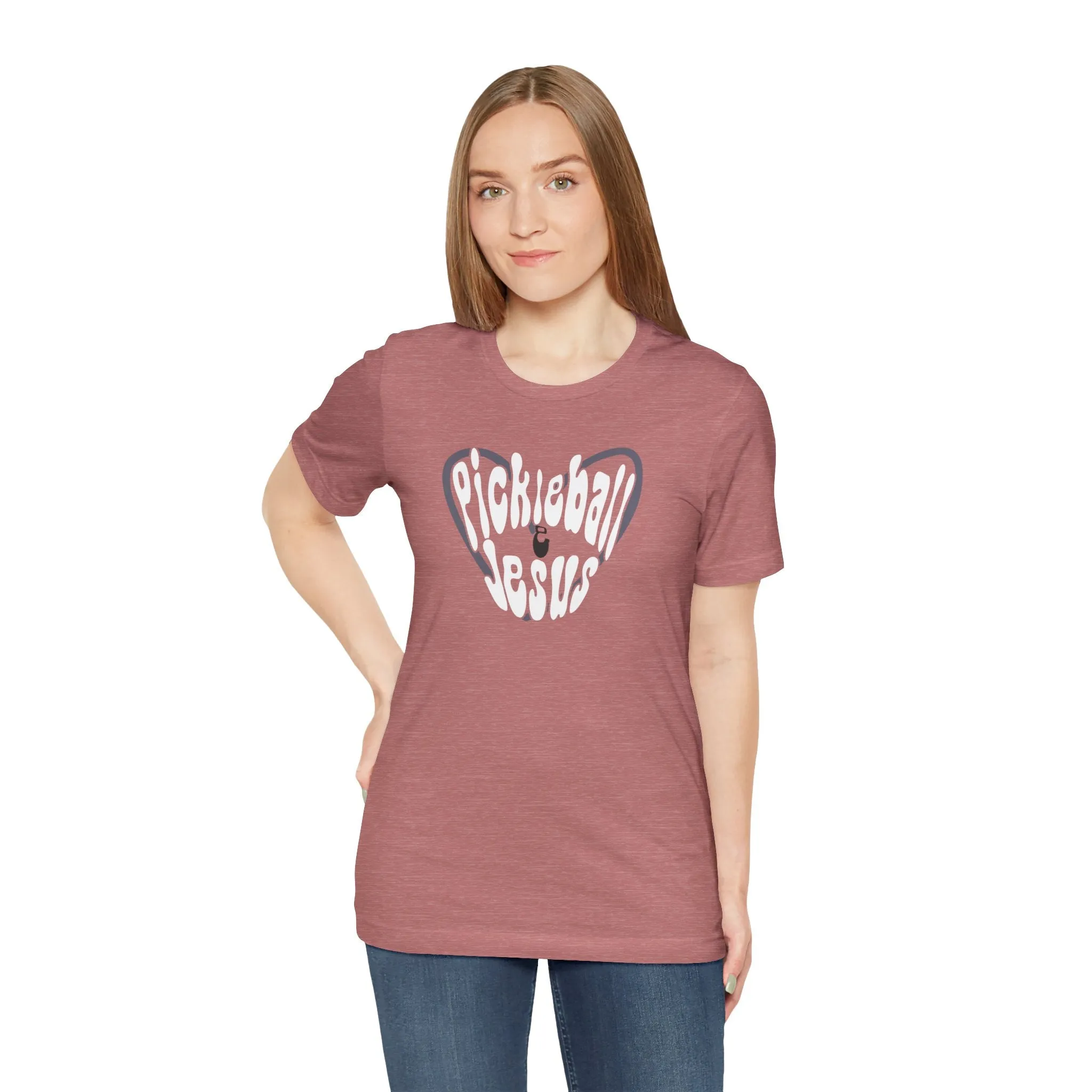 Retro Style Pickleball and Jesus Tee