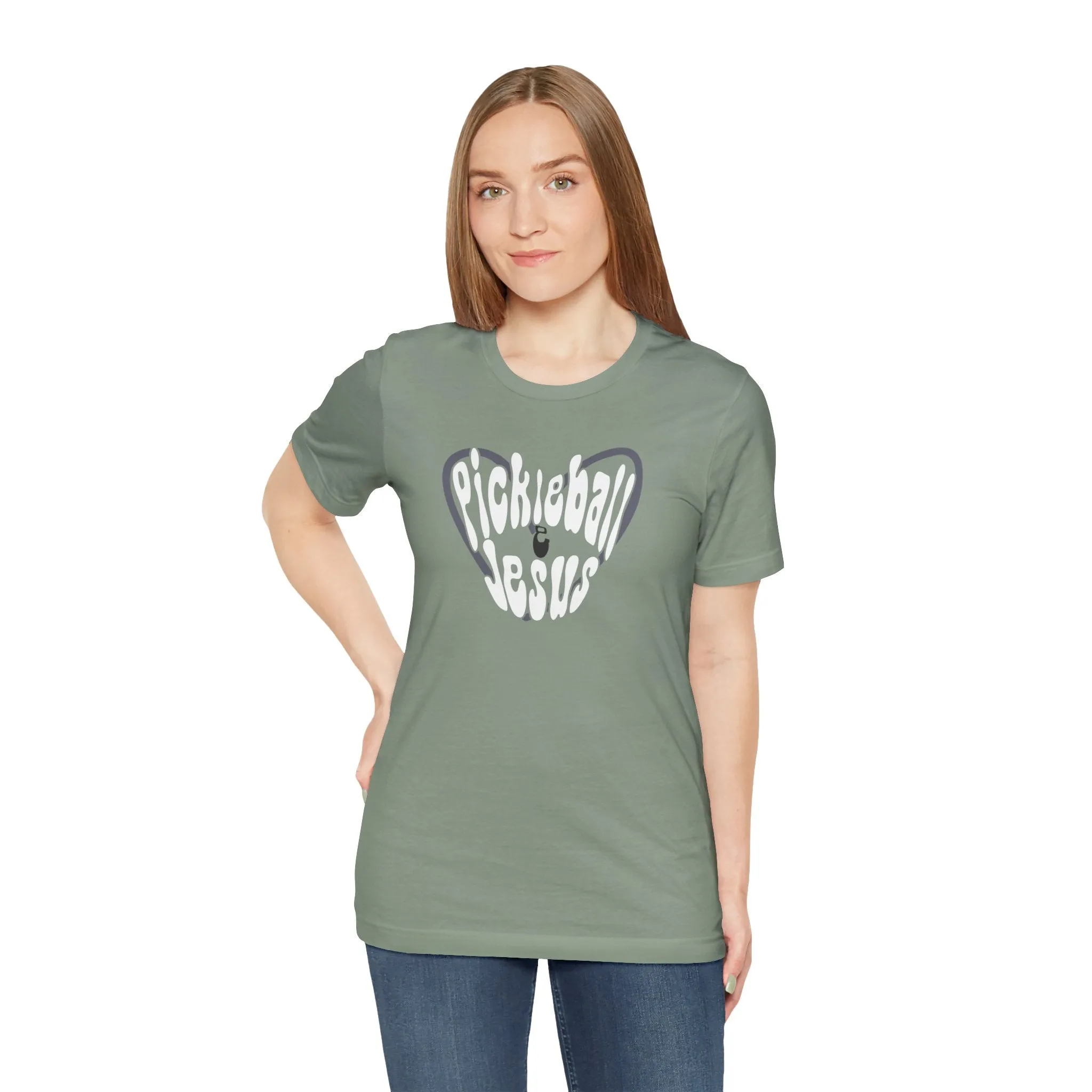 Retro Style Pickleball and Jesus Tee