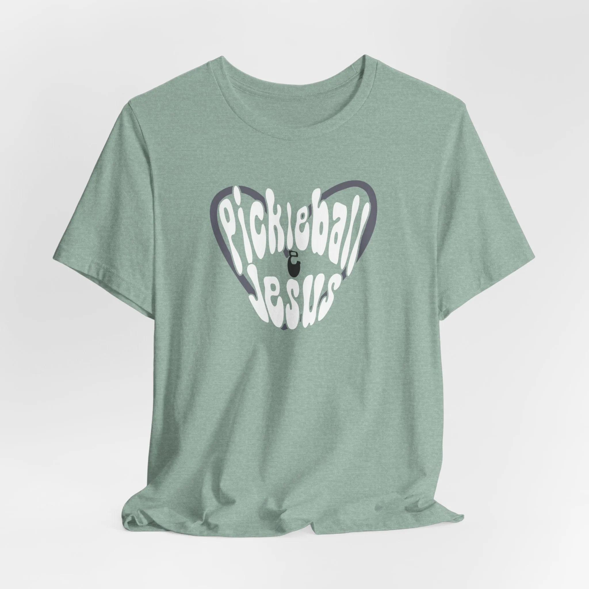 Retro Style Pickleball and Jesus Tee