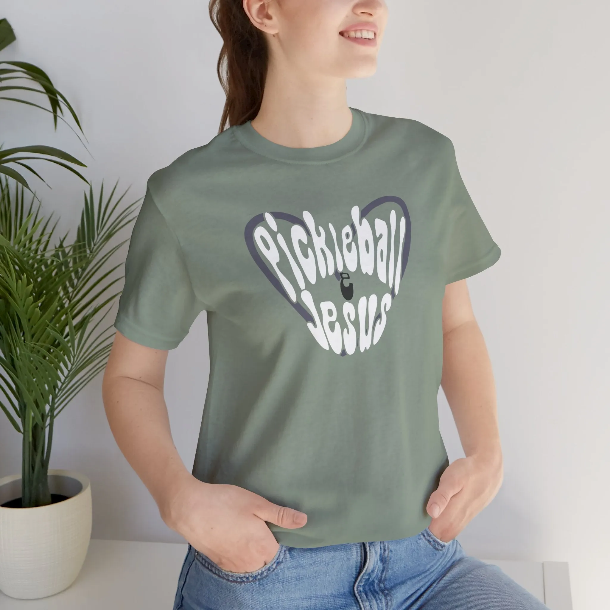 Retro Style Pickleball and Jesus Tee