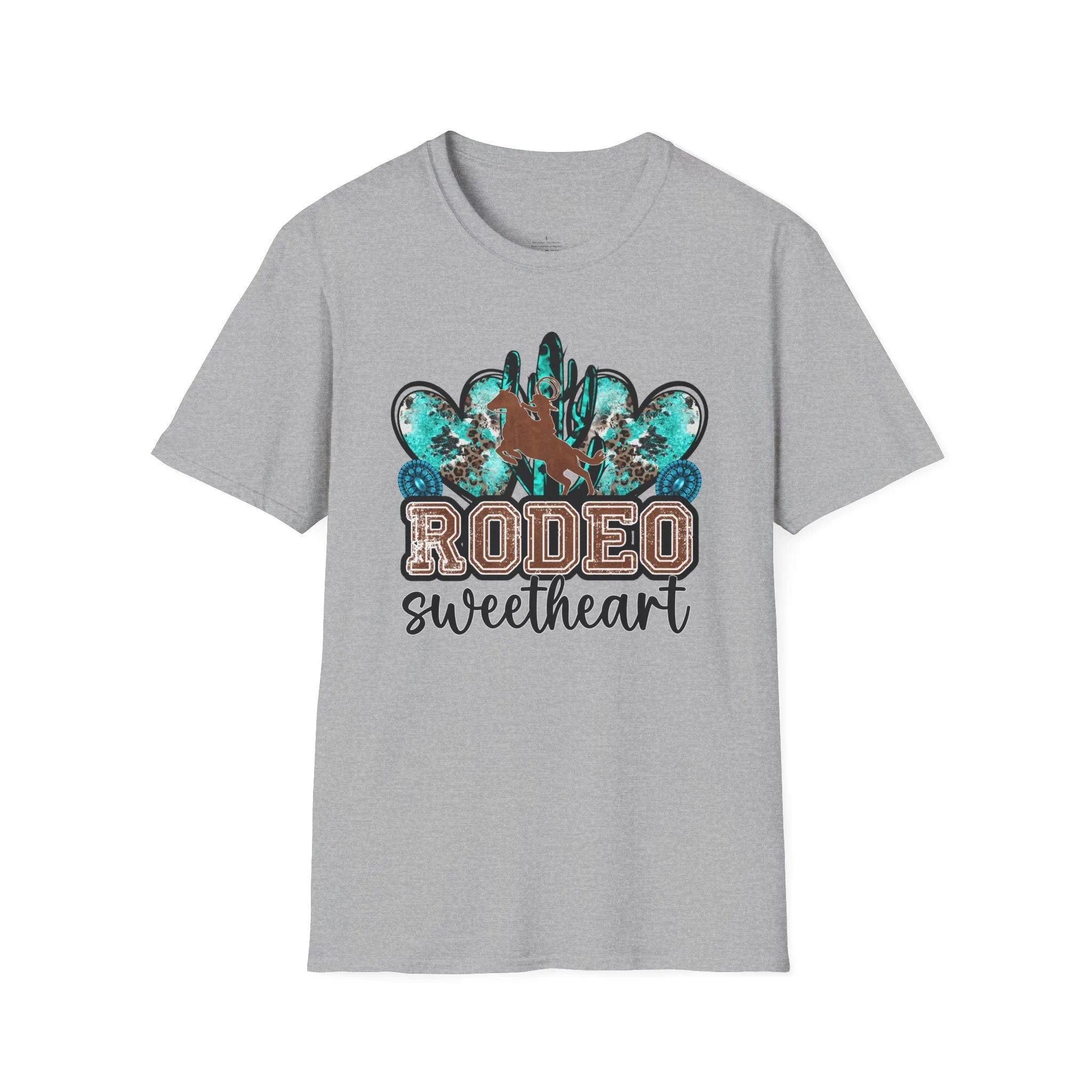 Rodeo Sweetheart, Rodeo Tee, Rodeo Shirt, Cowgirl Tee, Rodeo, Softstyle T-Shirt