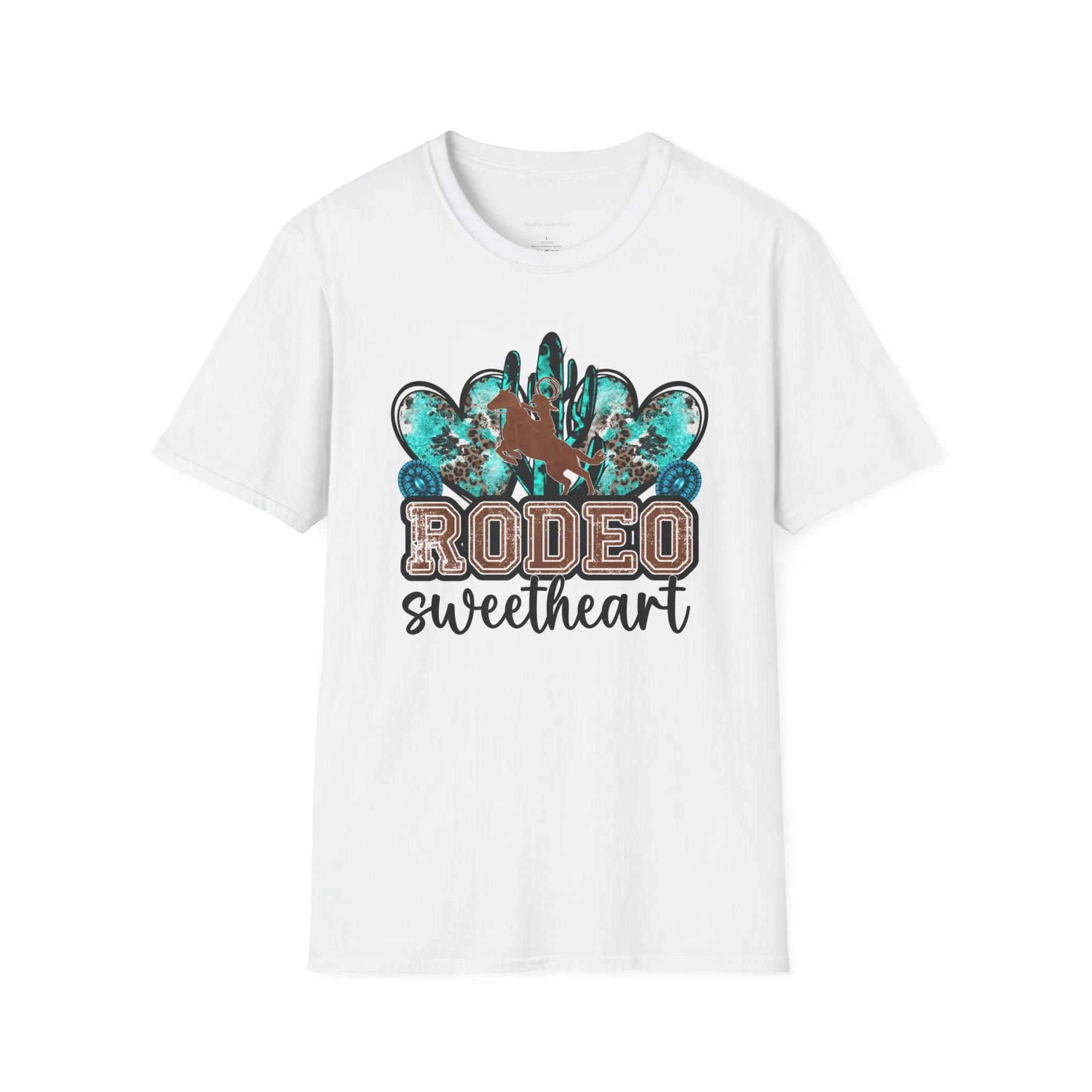 Rodeo Sweetheart, Rodeo Tee, Rodeo Shirt, Cowgirl Tee, Rodeo, Softstyle T-Shirt