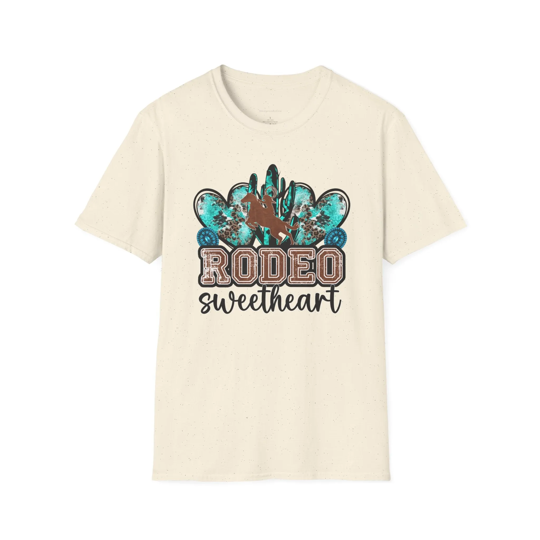 Rodeo Sweetheart, Rodeo Tee, Rodeo Shirt, Cowgirl Tee, Rodeo, Softstyle T-Shirt