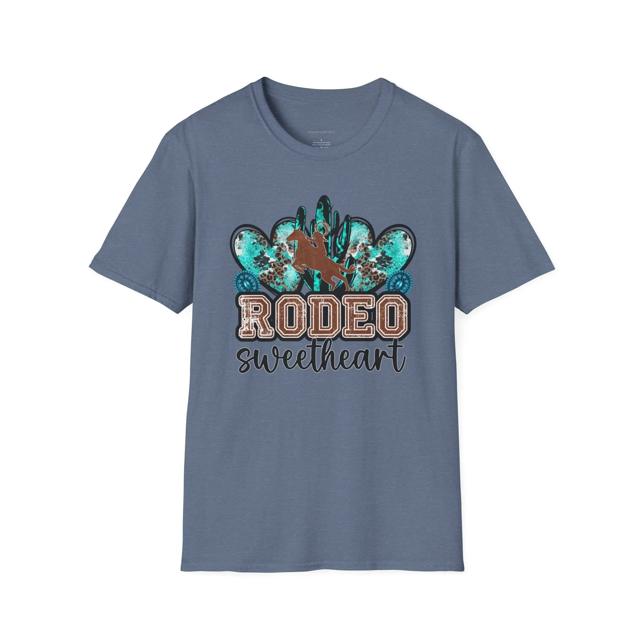 Rodeo Sweetheart, Rodeo Tee, Rodeo Shirt, Cowgirl Tee, Rodeo, Softstyle T-Shirt
