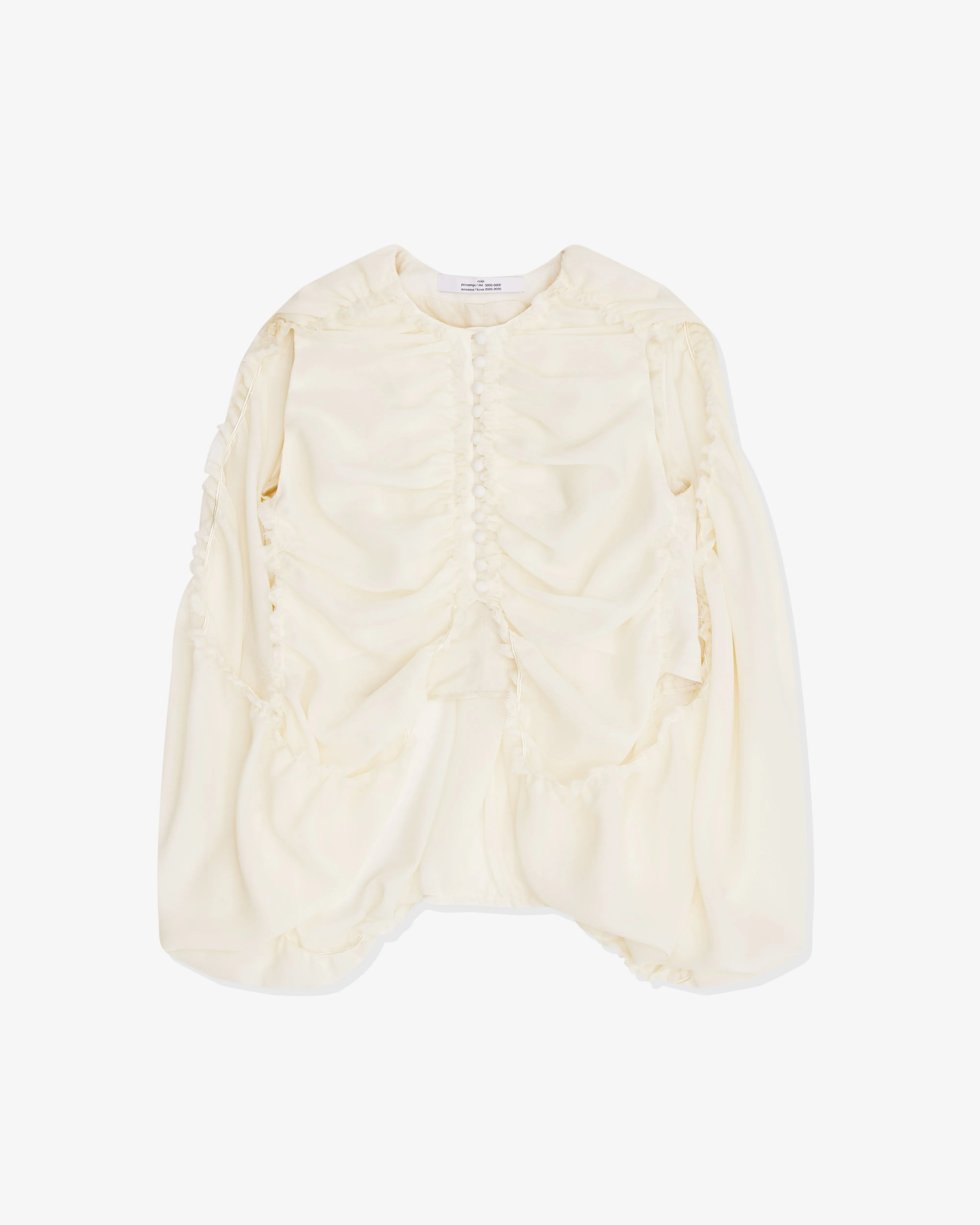 Rokh - Women's Poncho Vest - (Cream)