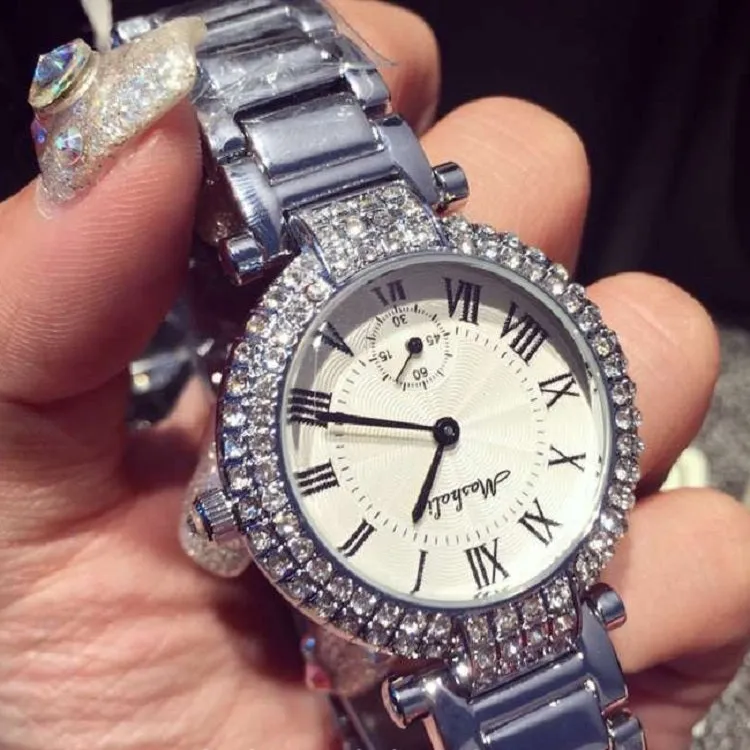 Roman Numerals Durable Rhinestone Women's Watch