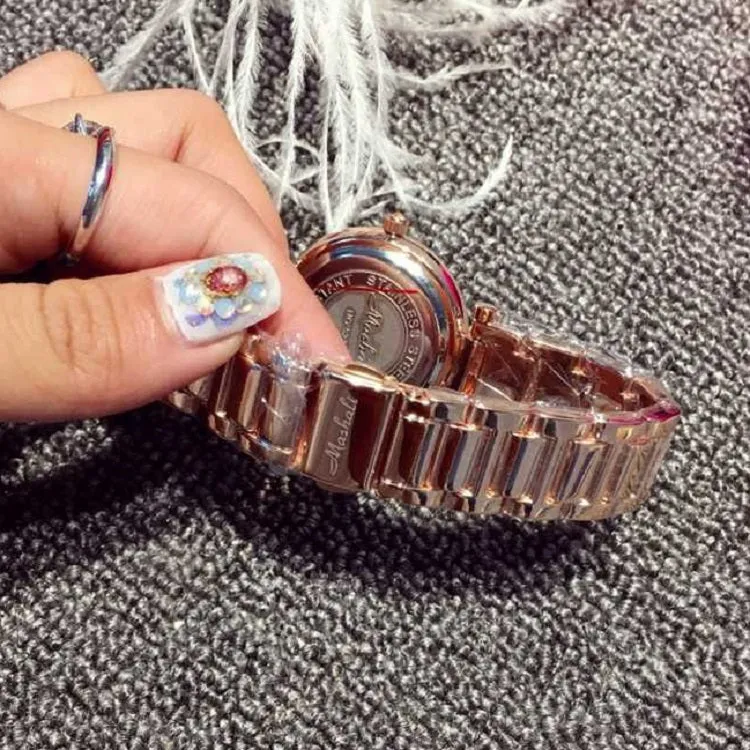 Roman Numerals Durable Rhinestone Women's Watch