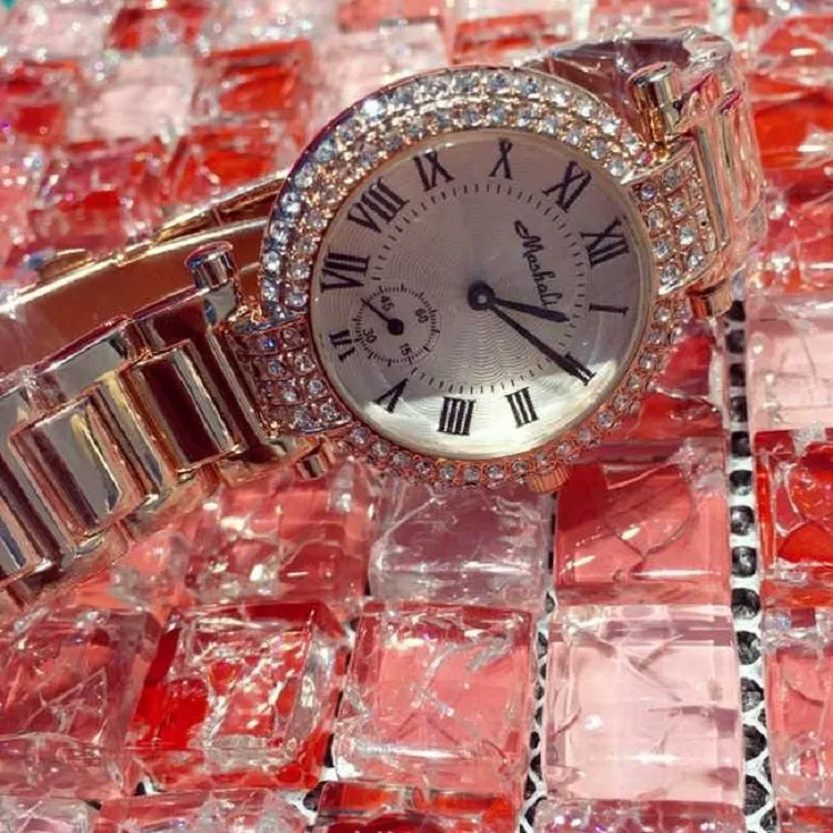 Roman Numerals Durable Rhinestone Women's Watch