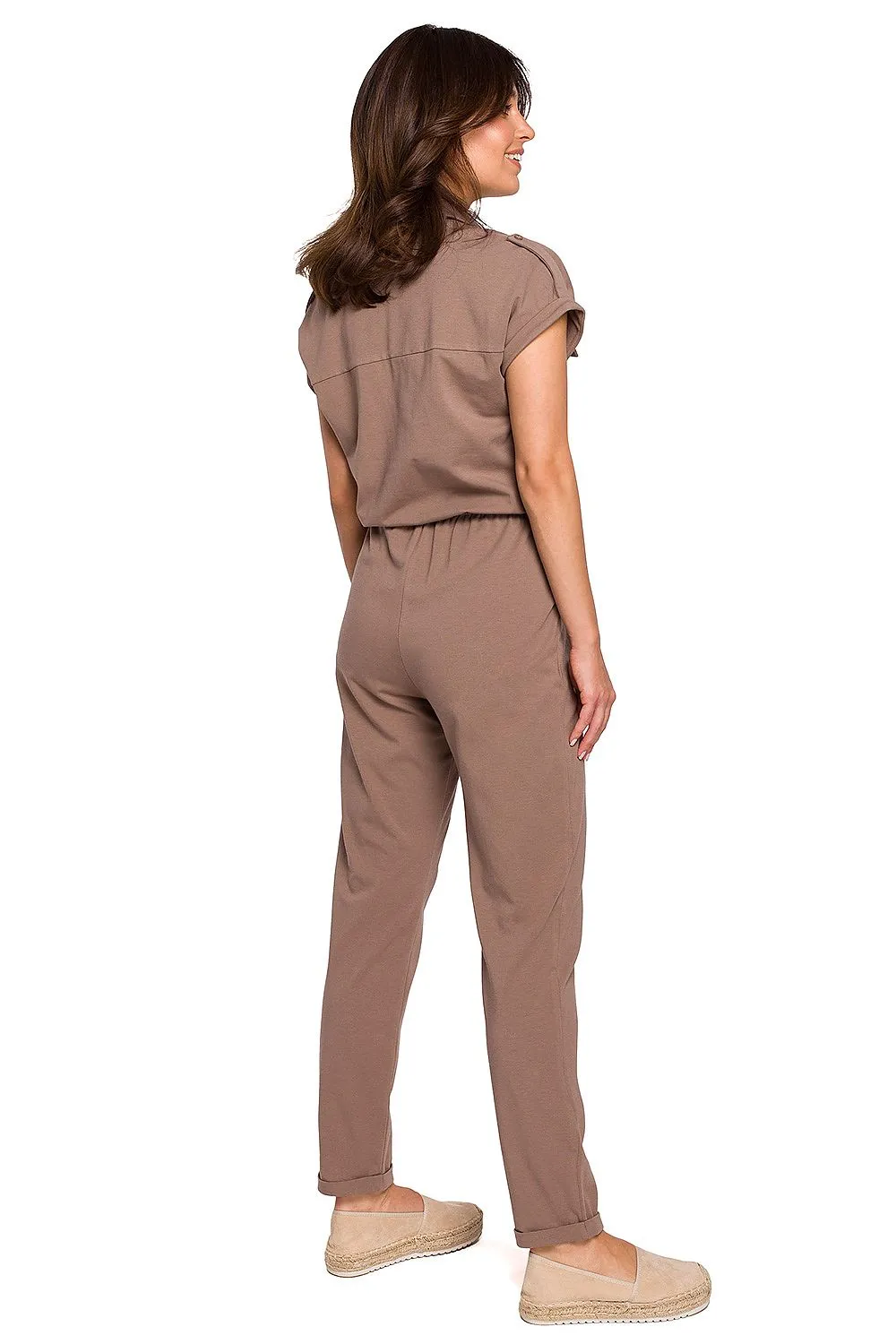 Safari-Inspired Buttoned Jumpsuit
