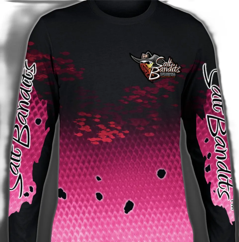 Salt Bandits™ Neon Pink Slam Performance Long Sleeve T-shirt
