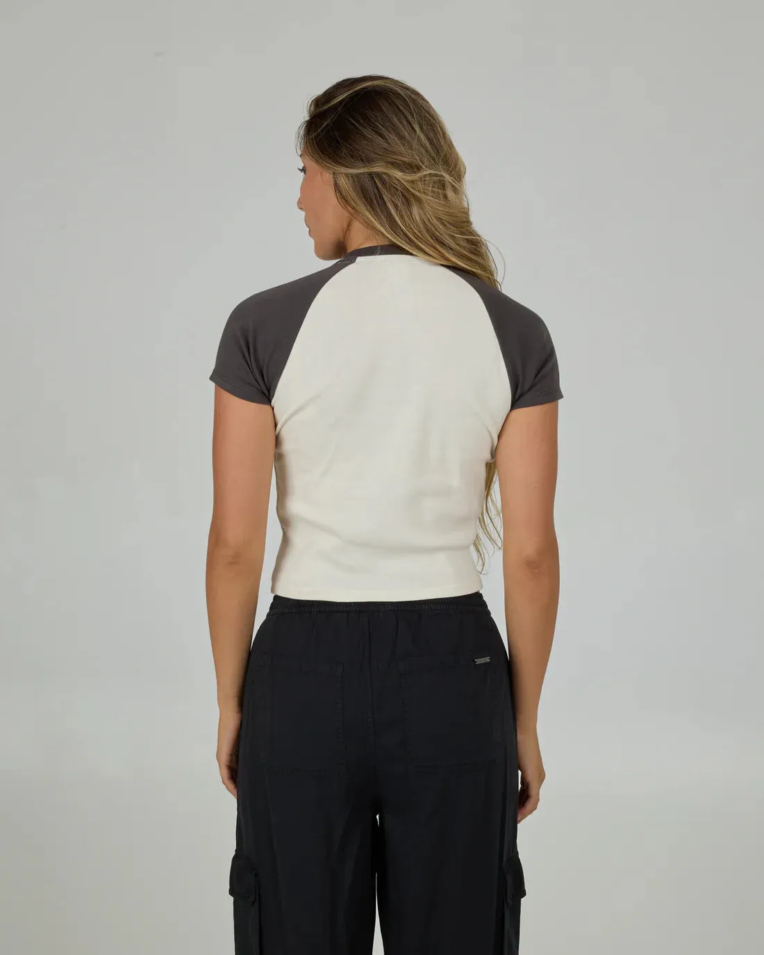 Salty Crew Women's Tailgate Raglan Baby Tee