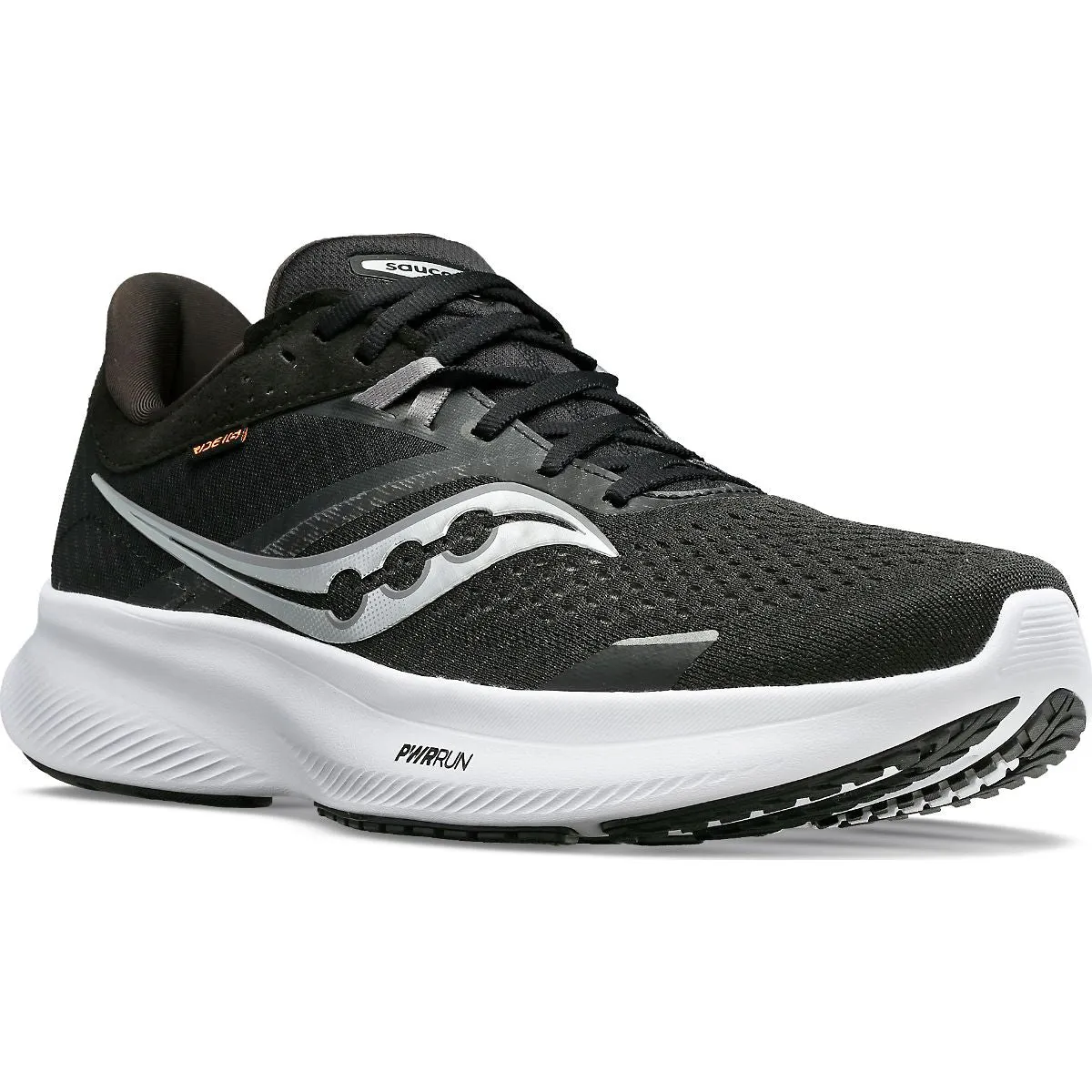 Saucony Ride 16 (Womens) - Black/White