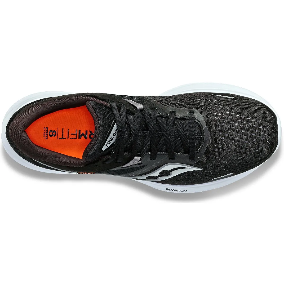 Saucony Ride 16 (Womens) - Black/White