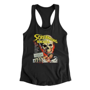 Screaming Skull Women's Racerback Tank