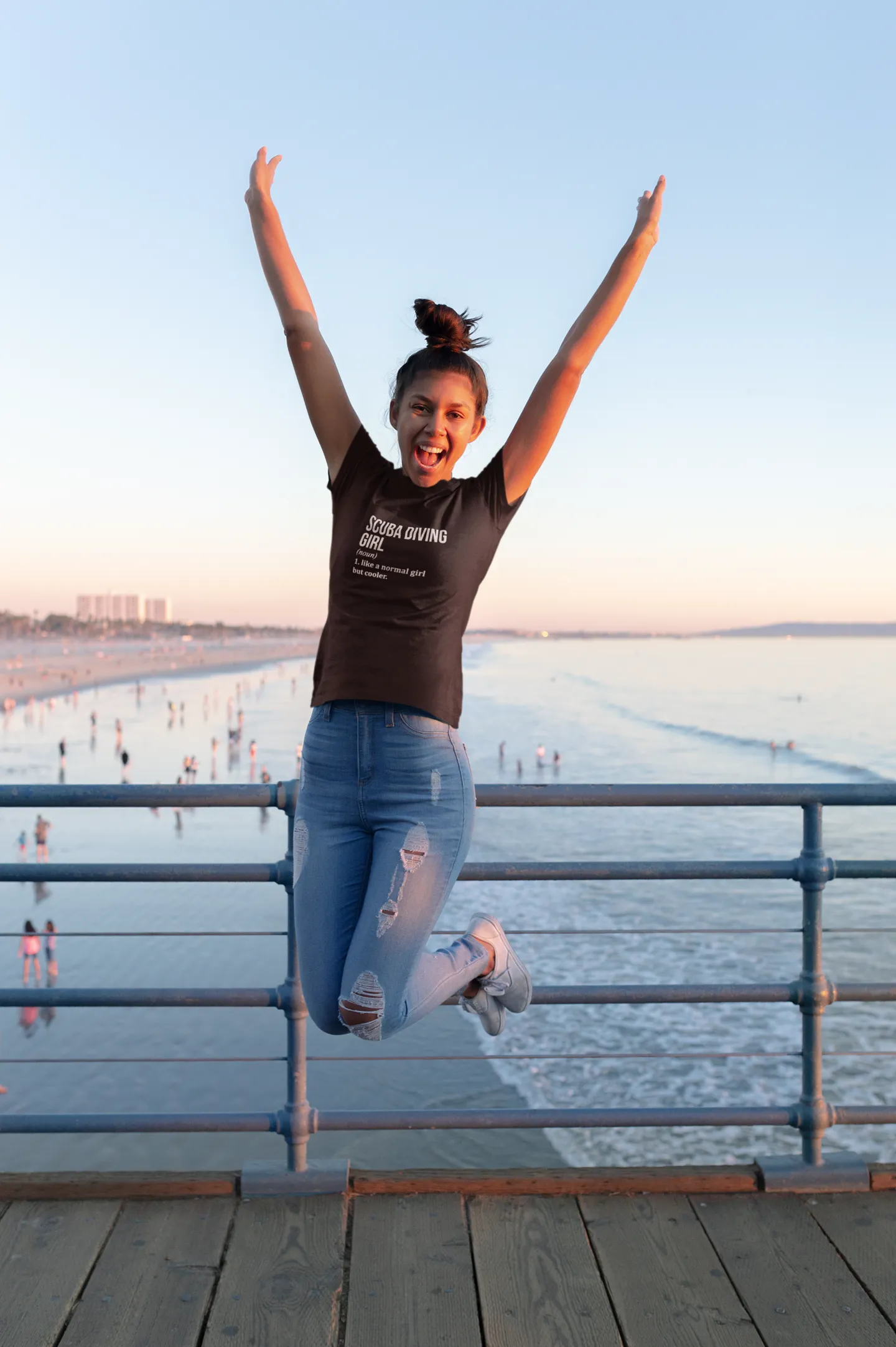 Scuba diving T-Shirt for Women | Scuba Diving Girl - 100% cotton