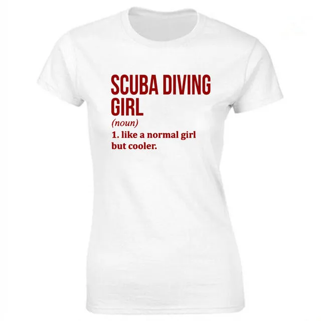 Scuba diving T-Shirt for Women | Scuba Diving Girl - 100% cotton