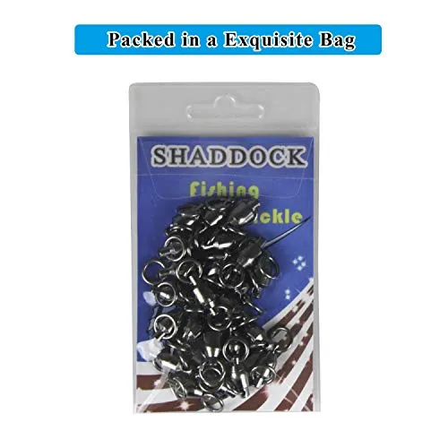 Shaddock Fishing 25 Pack 100% Copper 35lb-390lb High Strength Fishing Ball Bearing Swivels Fish Swivel Connectors with Strong Solid Welded Rings (Size 7 (320lb) 25 Pack)