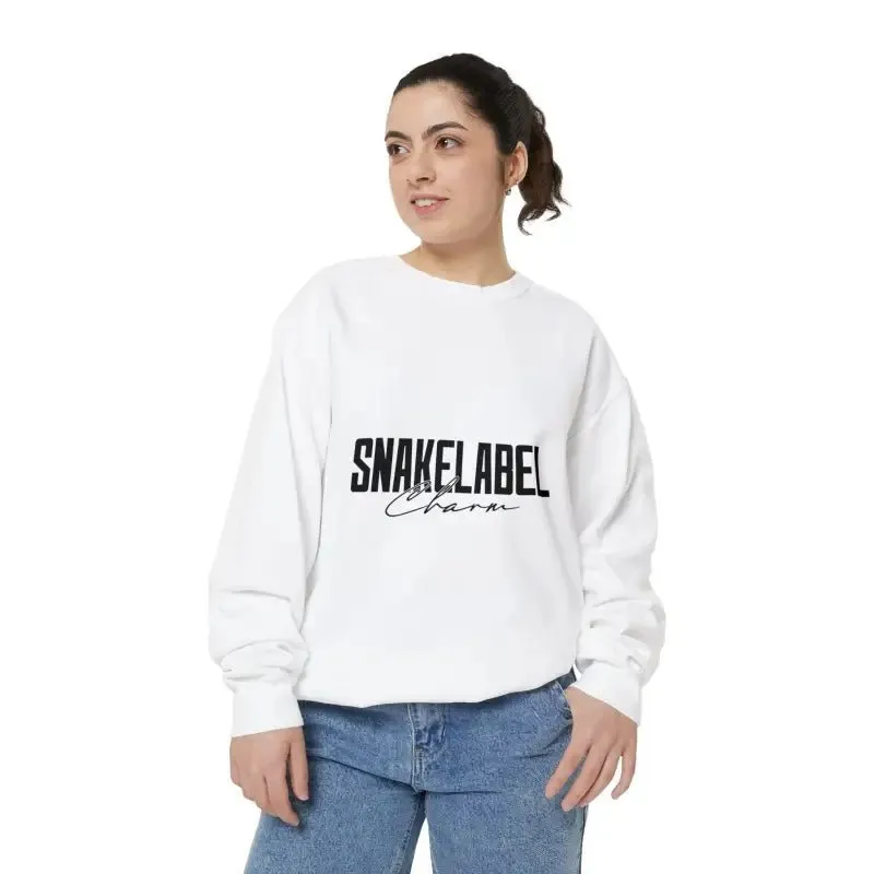 Snake Unisex Garment-Dyed snake  Sweatshirt | Luxe Comfort with 80% Cotton Blend