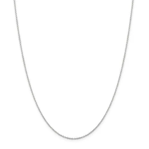 Sterling Silver 1.25mm Wide Cable Chain w/ Lobster Closure - Various Lengths